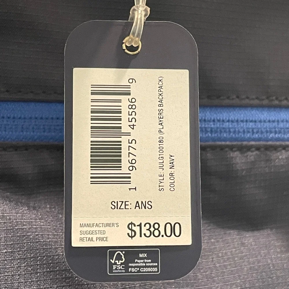 Johnnie-O Navy Blue Convertible Backpack Tote Children's Flight of Hope NWT
